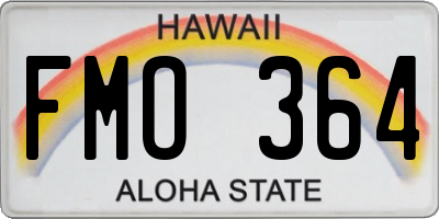 HI license plate FMO364