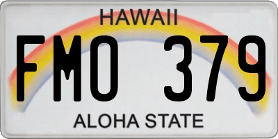 HI license plate FMO379