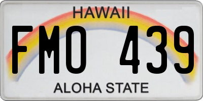 HI license plate FMO439