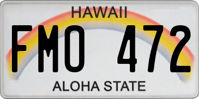 HI license plate FMO472