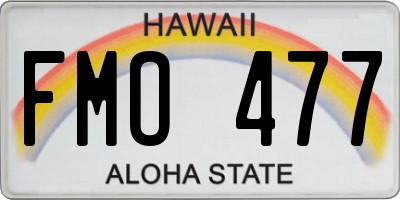 HI license plate FMO477