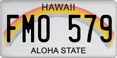 HI license plate FMO579