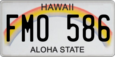HI license plate FMO586