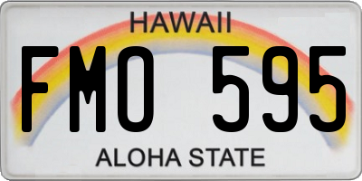 HI license plate FMO595