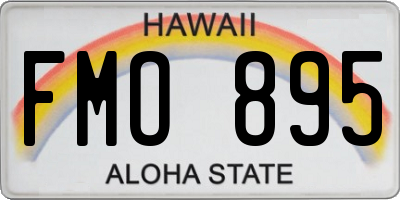 HI license plate FMO895