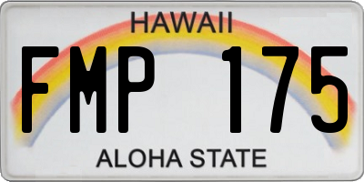 HI license plate FMP175