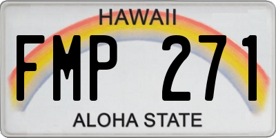 HI license plate FMP271