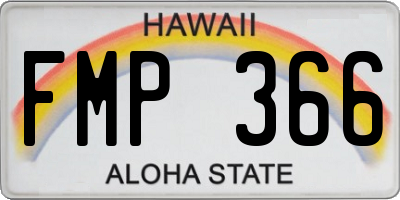 HI license plate FMP366