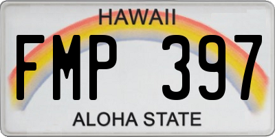 HI license plate FMP397