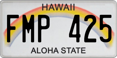 HI license plate FMP425