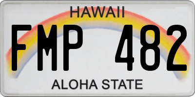 HI license plate FMP482