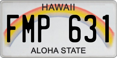 HI license plate FMP631