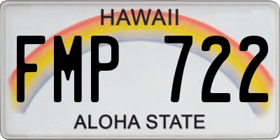 HI license plate FMP722