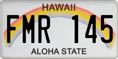 HI license plate FMR145