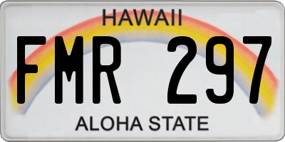 HI license plate FMR297