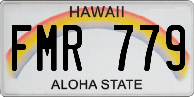 HI license plate FMR779