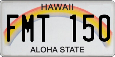 HI license plate FMT150