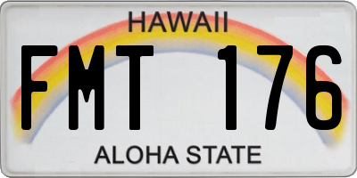 HI license plate FMT176