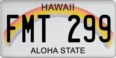 HI license plate FMT299