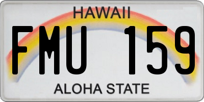 HI license plate FMU159