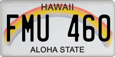 HI license plate FMU460