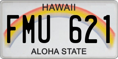 HI license plate FMU621
