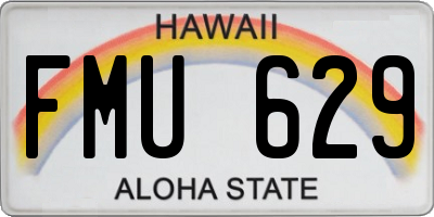 HI license plate FMU629