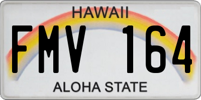 HI license plate FMV164