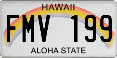 HI license plate FMV199