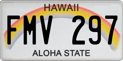 HI license plate FMV297