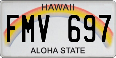 HI license plate FMV697