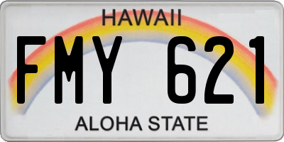 HI license plate FMY621