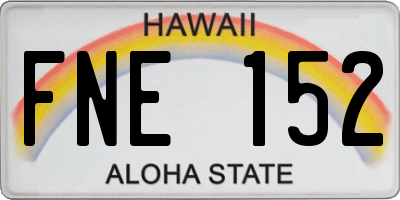 HI license plate FNE152