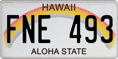 HI license plate FNE493