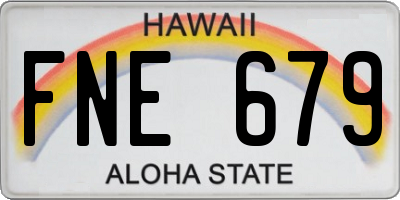 HI license plate FNE679