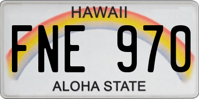 HI license plate FNE970