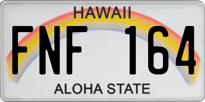 HI license plate FNF164