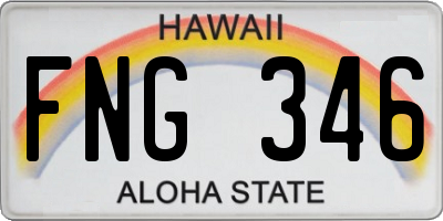 HI license plate FNG346