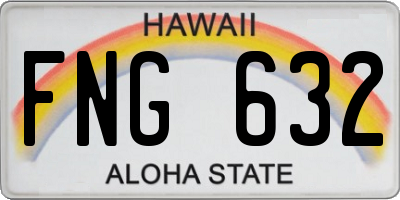 HI license plate FNG632