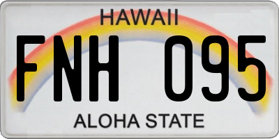 HI license plate FNH095