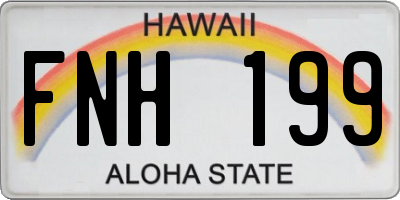 HI license plate FNH199