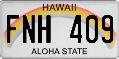 HI license plate FNH409