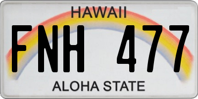 HI license plate FNH477
