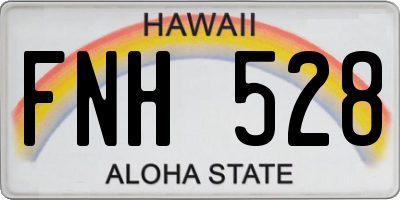 HI license plate FNH528