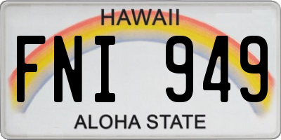HI license plate FNI949