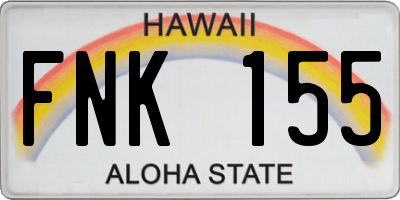 HI license plate FNK155