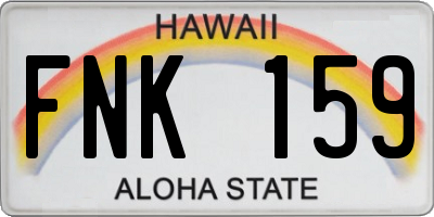 HI license plate FNK159
