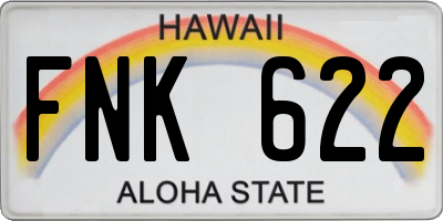HI license plate FNK622