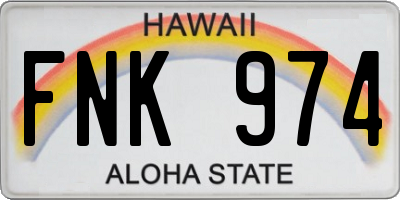 HI license plate FNK974