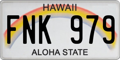 HI license plate FNK979